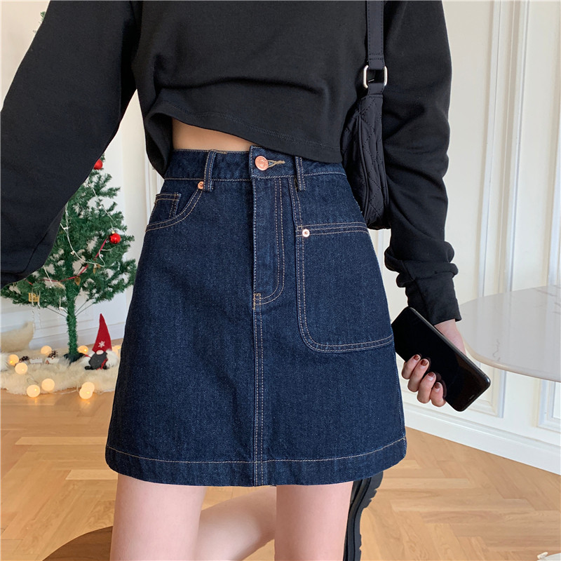 胖mm大码高腰显瘦复古风半身裙