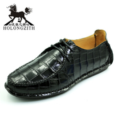 潮流鳄鱼皮鞋 男纯手工舒适皮鞋 开车鞋 高档休闲鞋 包邮