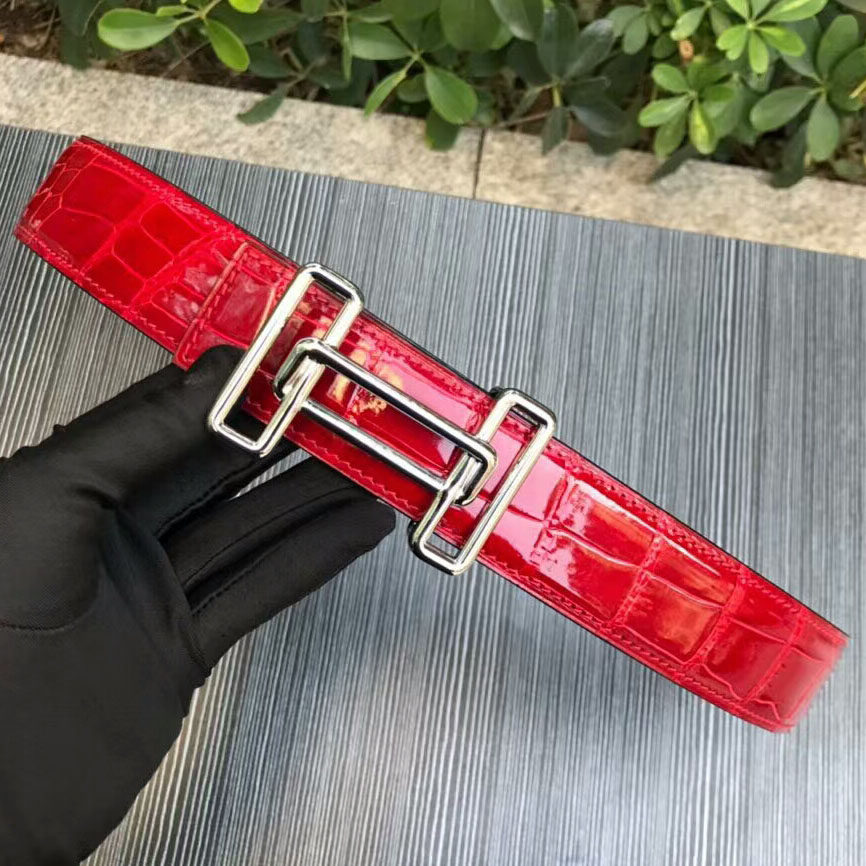 男士皮带带身真皮腰带潮休闲中青年商务鳄鱼皮裤带年轻人不带扣头