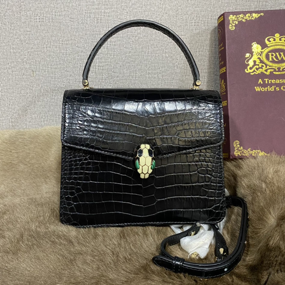 真鳄鱼皮女包洋气休闲