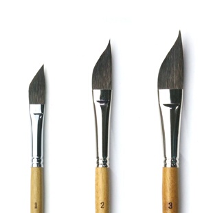 Herend HCF-9550刀锋笔 斜头画笔 进口水彩笔 艺术家专用画笔