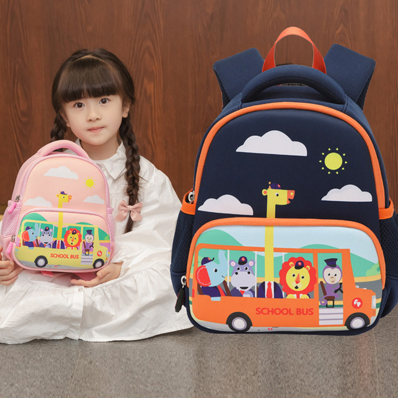 幼儿园男童书包小汽车背包警车小童2岁3岁小班男宝卡通轻便双肩包