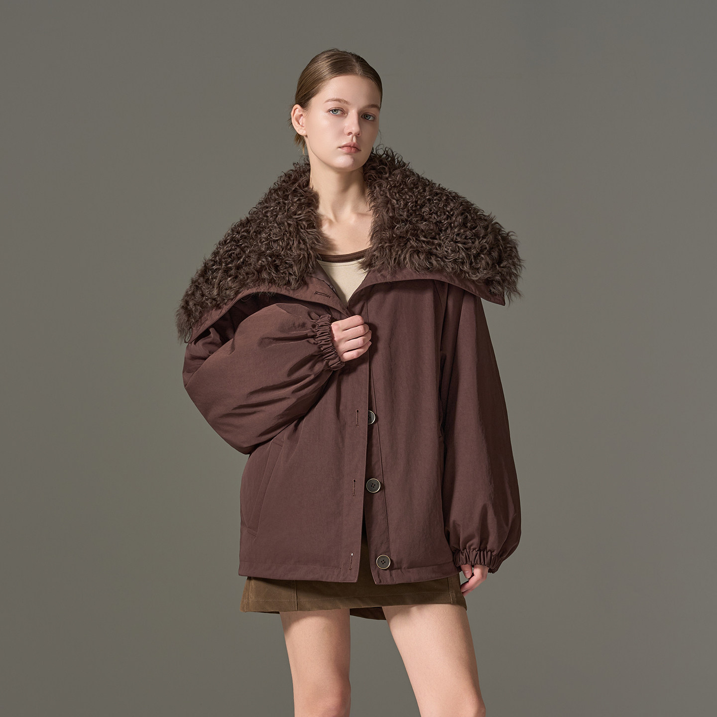 ［限量特价］GHJOD  羊皮毛一体毛领90白鹅绒羽绒派克服大衣女,女装/女士精品,派克服,淘宝优惠券,粉丝福利购,淘宝优惠卷