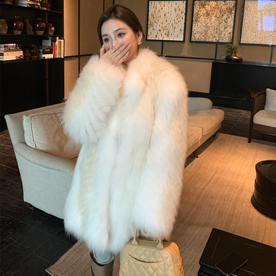 2024秋冬新款高端洋气貉子毛外套