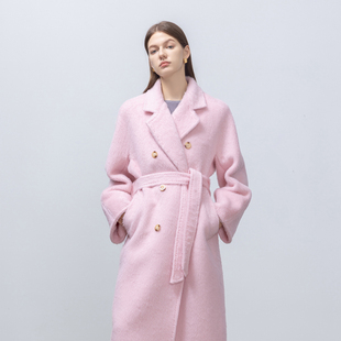 领长款 高奢稀有秘鲁软黄金苏力羊驼西装 大衣外套女 studio GHJOD