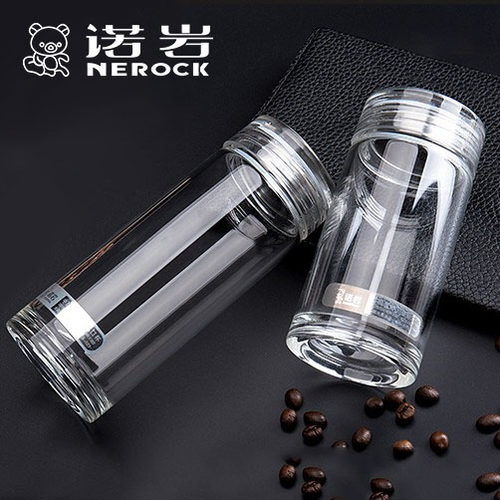 诺岩玻璃杯 杯子女学生韩版 水杯玻璃杯子家用泡茶杯便携韩国可爱 - 封面