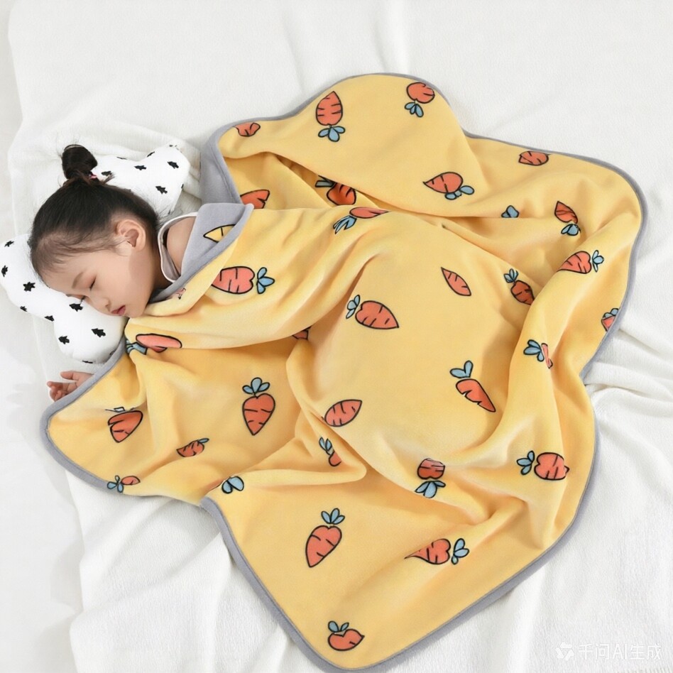 婴儿毛毯小被子四季通用儿童幼儿园盖毯新生宝宝春秋珊瑚绒毯子