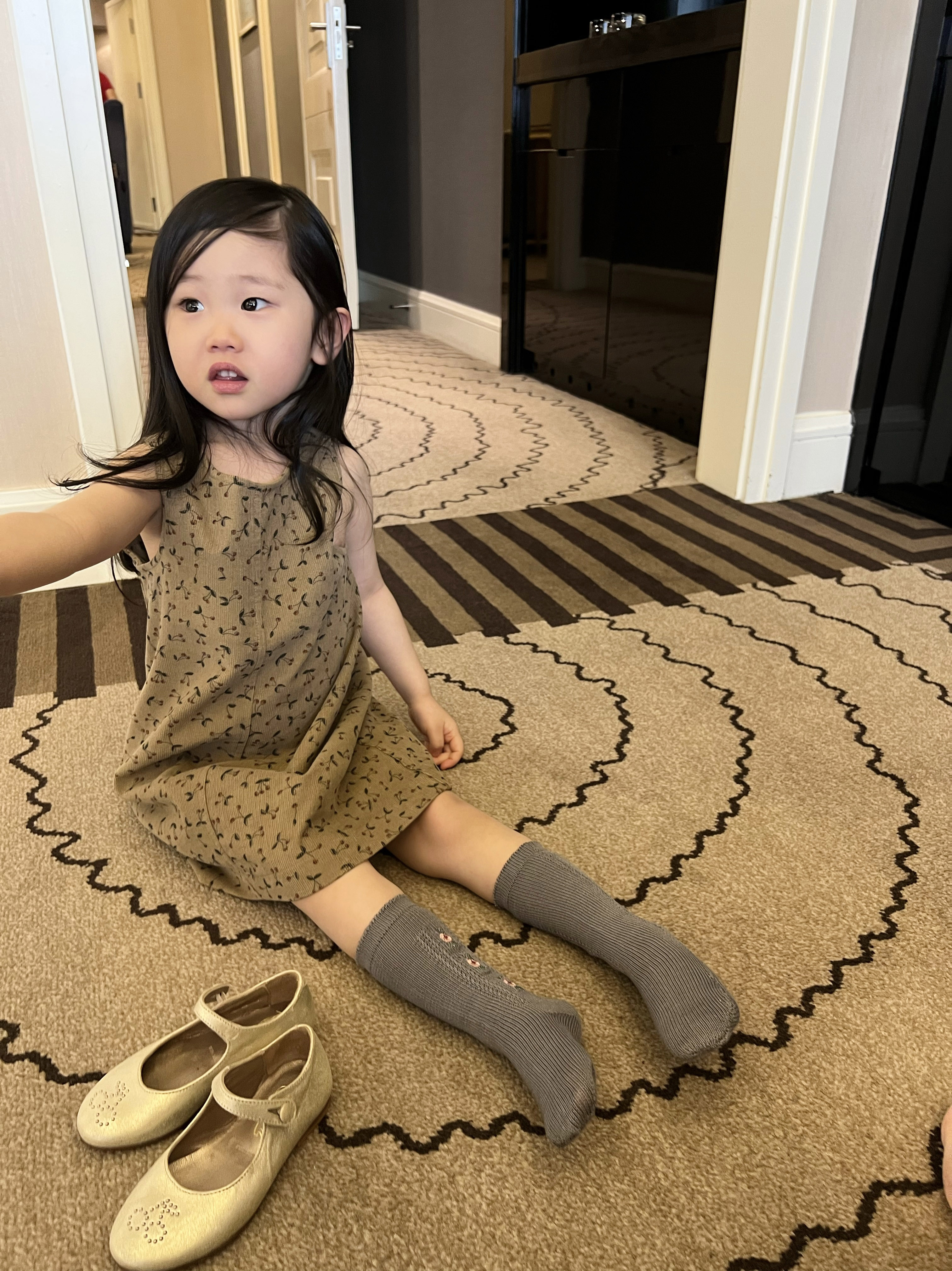 chocho小铺  公主系下午茶  满印数码印花背心裙小a裙怎么看?