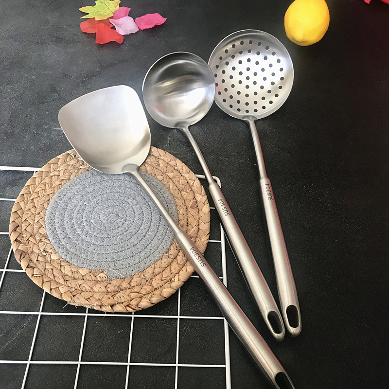 富尔兴304不锈钢防烫汤勺锅铲