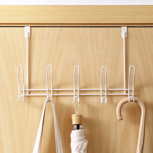 门背式双股线免钉挂钩衣帽钩浴室门背挂架铁艺置物挂架coat hook