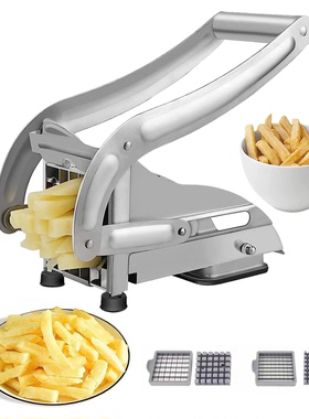 土豆切条器家用不锈钢手压式机黄瓜薯条切条机 French Fry Cutter