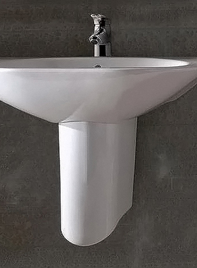 正品乐家卫浴洁具 尼梭半柱盆,327640.0+337642..0 675x500m