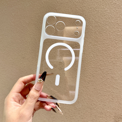Ai按键全包适用苹果17promax手机壳高级感iPhone16pro透明MagSafe磁吸新款简约17Air防摔14p/15pm男女保护套