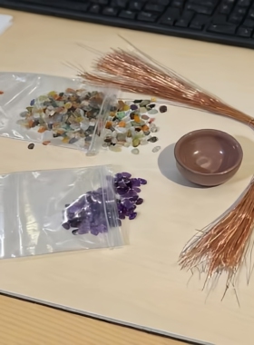 天然紫水晶发财树DIY材料包