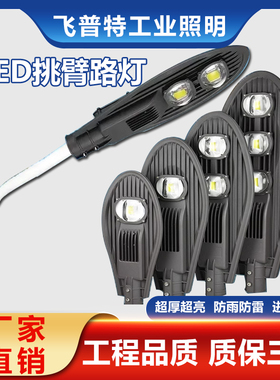 LED宝剑路灯头户外防水市政庭院新农村150W200W电线杆挑臂路灯