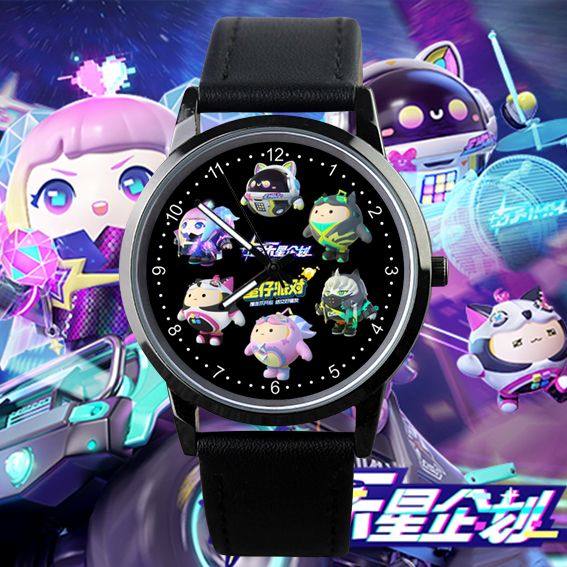2024蛋仔周边派对音乐星企划精灵之声同款防水手表简约指针式学生