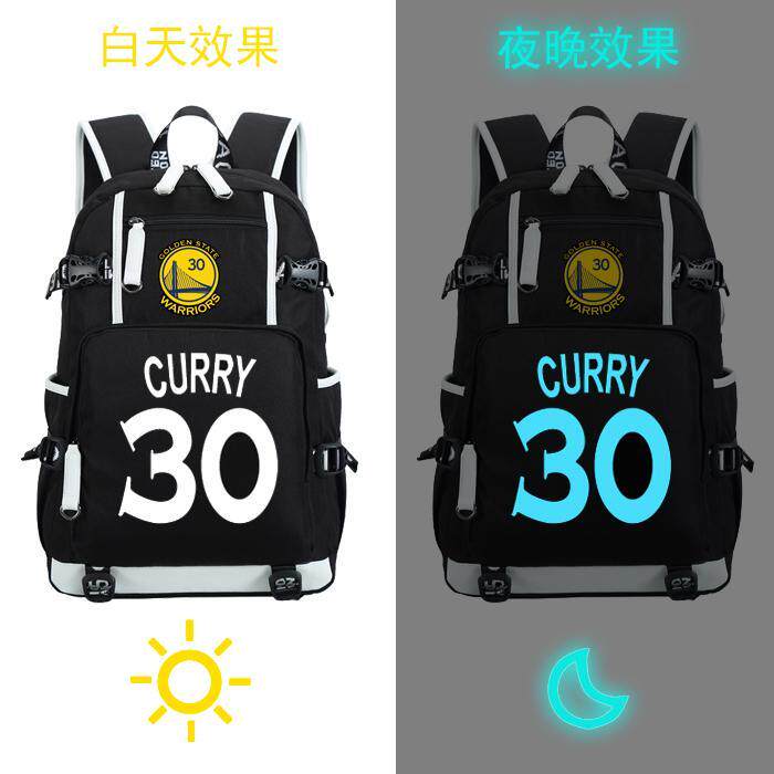 2024NBA勇士队30号 斯蒂芬库里书包双肩包英伦运动电脑背包男女学