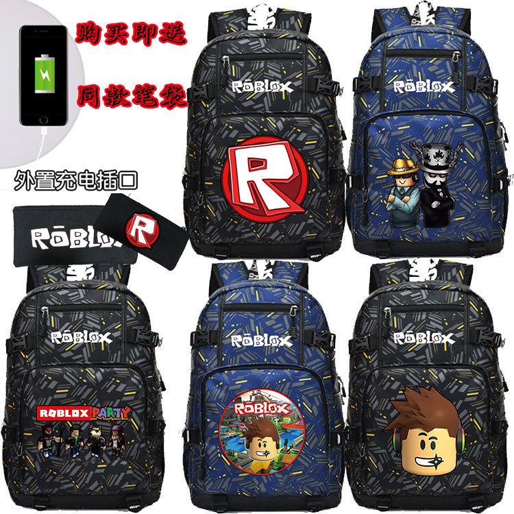 2026ROBLOX RED NOSE DAY游戏社交网路周边中学生书包双肩包外贸