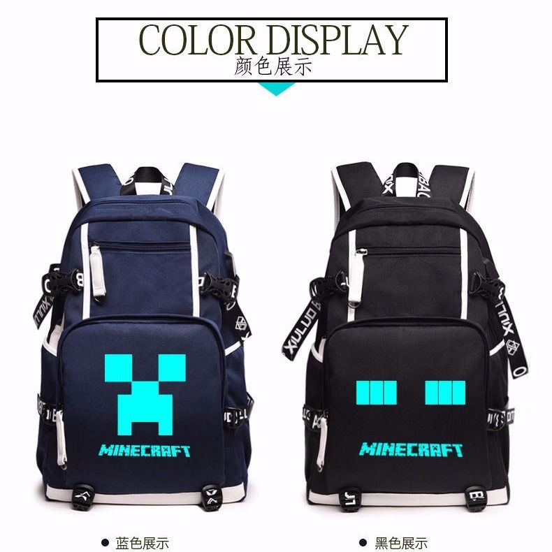 2024我的世界苦力怕书包Minecraft男女中小学生游戏周边双肩背包