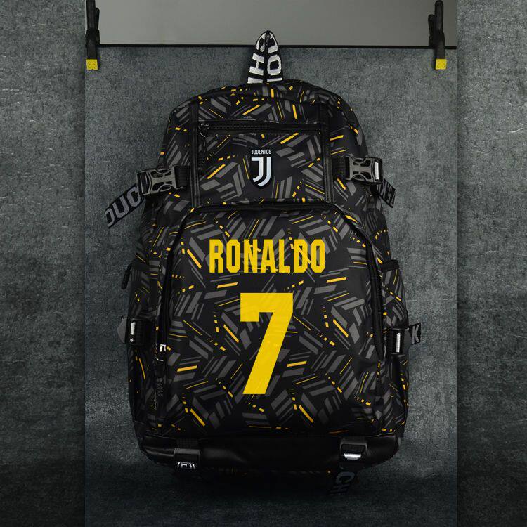 2024皇马 贝尔 C罗 CR7尤文图斯迪巴拉 运动学生书包足球双肩包男