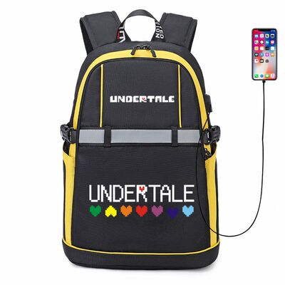 2023新款传说之下周边书包Sans 男女初高中学生反光条防撞双肩背