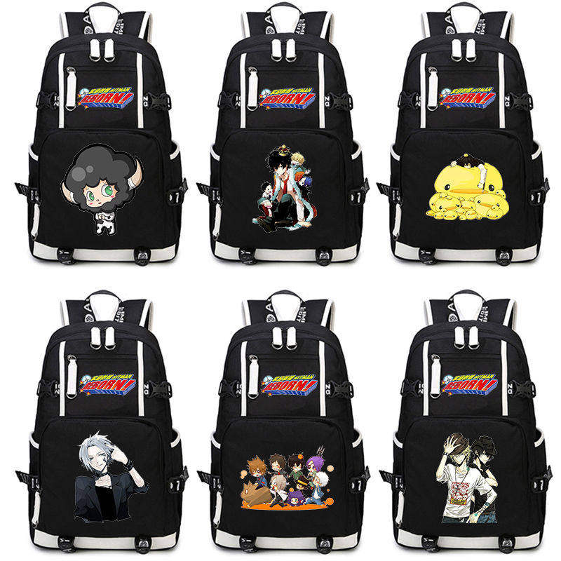 2026家庭教师六道骸双肩包 动漫周边书包 大尺寸防水校园用牛津纺