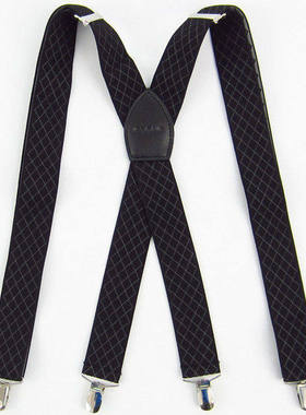 男士西装西裤松紧背带老年人裤子男式夹吊带成人吊带防滑吊裤带潮