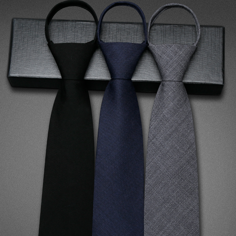 羊毛领带新郎西装懒人一拉得