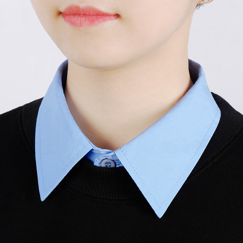 蓝色百搭衬衫假领子衬衣领女配毛衣高端简约领口装饰假领春秋打底,服饰配件/皮带/帽子/围巾,假领,淘宝优惠券,粉丝福利购,淘宝优惠卷