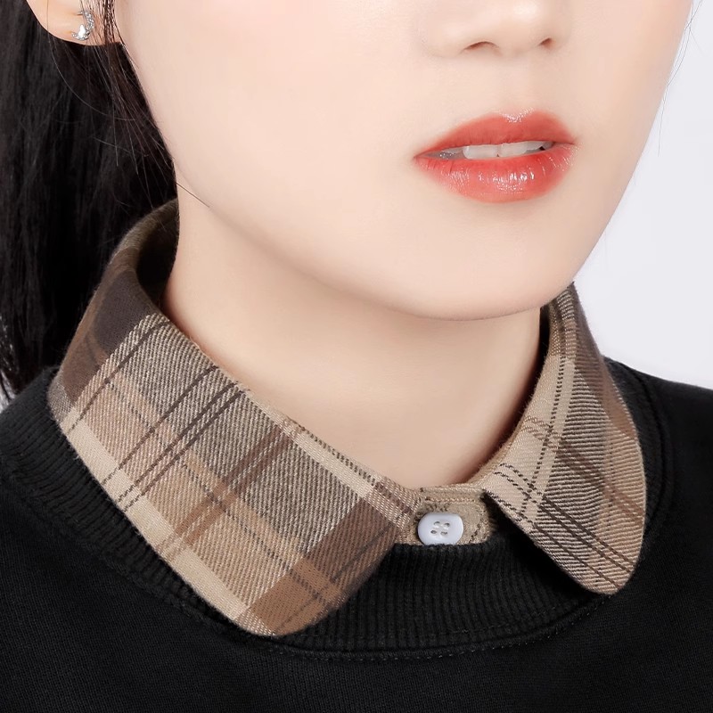 IFSONG假领子高端百搭女士毛衣