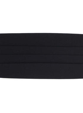 IFSONG 男士正装西装礼服真丝腰封 新郎结婚黑色桑蚕丝腰封 包邮