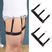 男女通用正装 夹子固定大腿环吊袜带 西服衬衣夹上衣防皱防滑衬衫