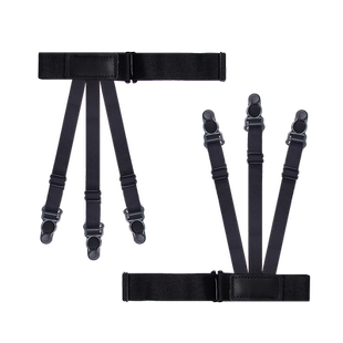 男女通用款正装白领衬衫夹上衣防皱防滑衬衫夹子大腿环吊袜带