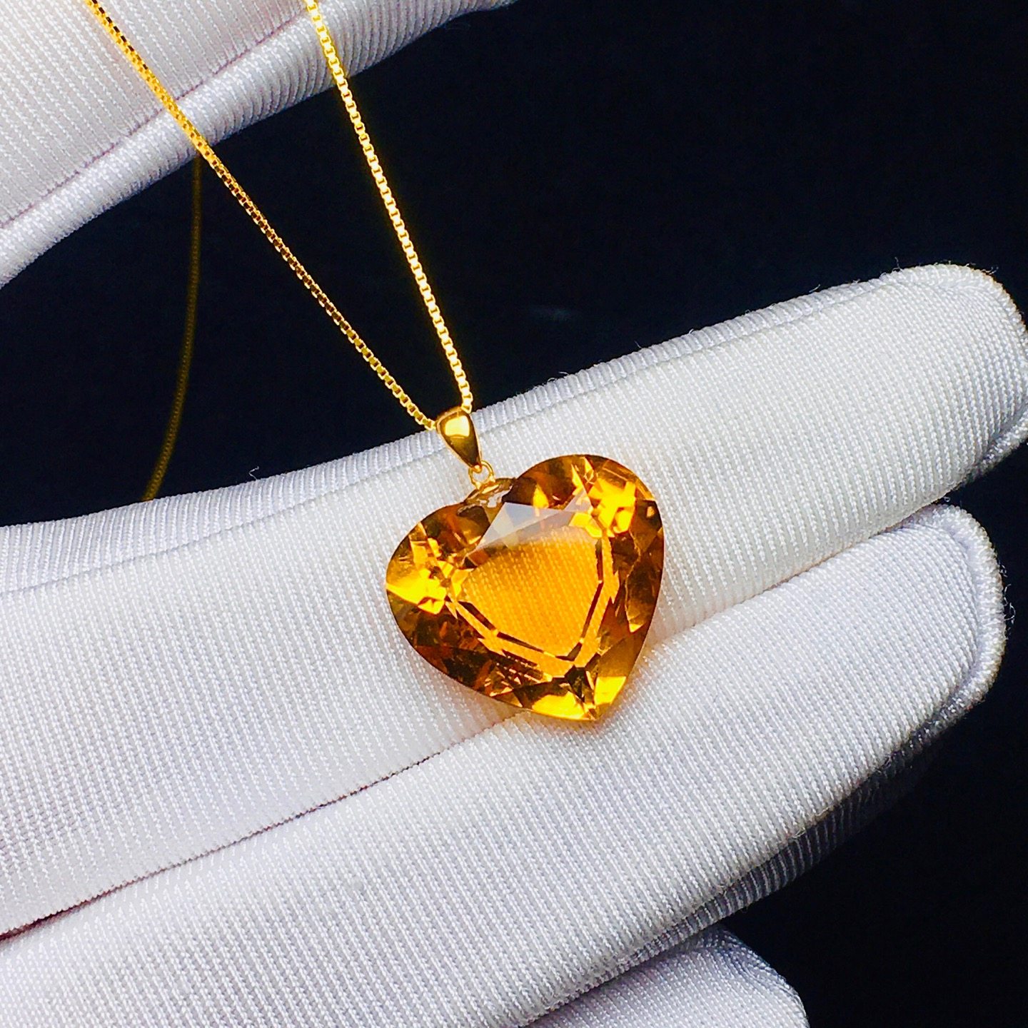 正品天然黄水晶千禧面爱心吊坠项链18k金女款毛衣链挂件饰品送礼,饰品/流行首饰/时尚饰品新,颈饰,淘宝优惠券,粉丝福利购,淘宝优惠卷