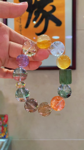 一念七宝天然水晶手链女款单圈时尚饰品礼物闺蜜手串饰品手串礼物