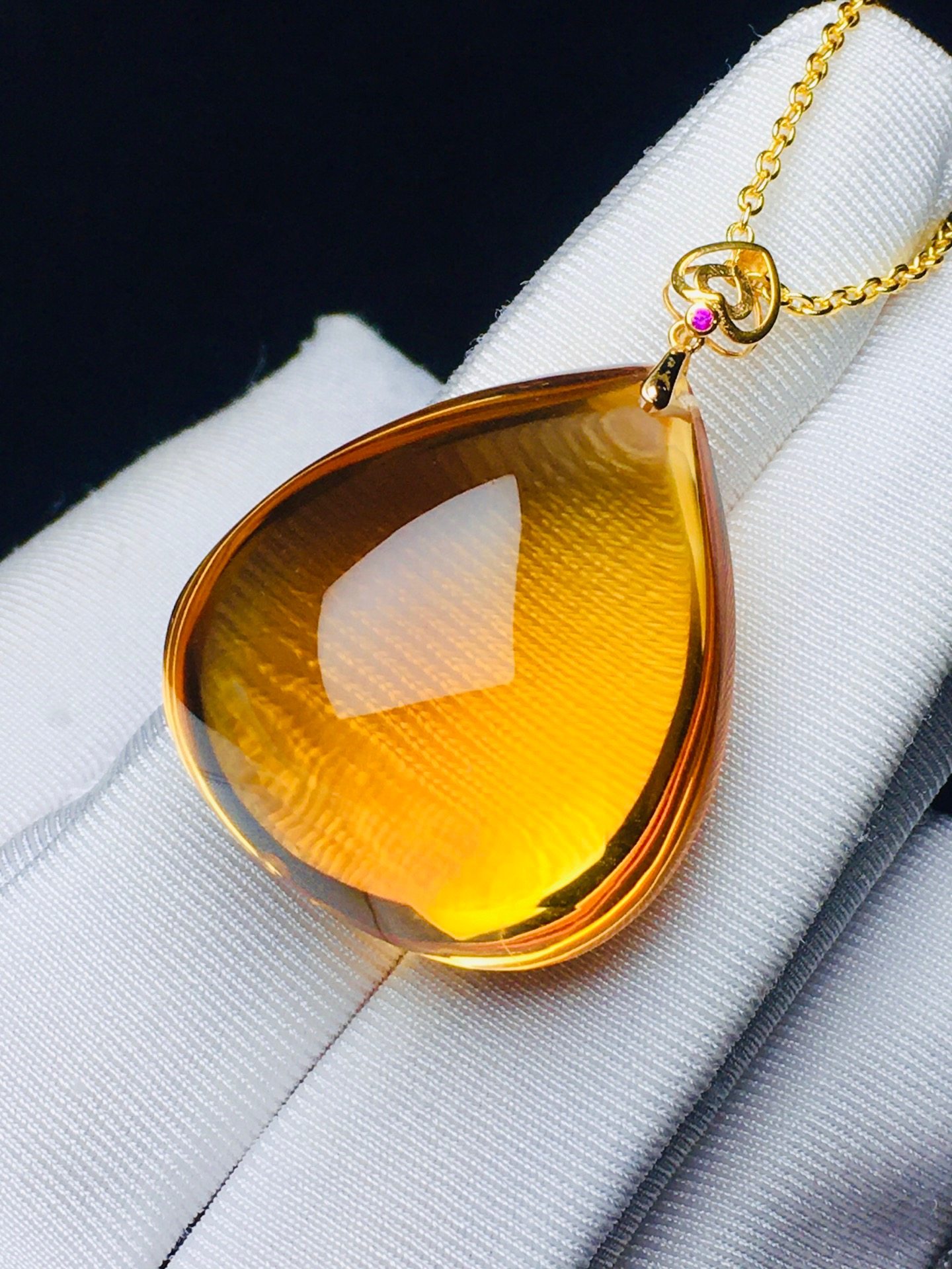 正品天然巴西黄水晶水滴吊坠项链18k金女款毛衣链挂件饰品礼物,饰品/流行首饰/时尚饰品新,颈饰,淘宝优惠券,粉丝福利购,淘宝优惠卷