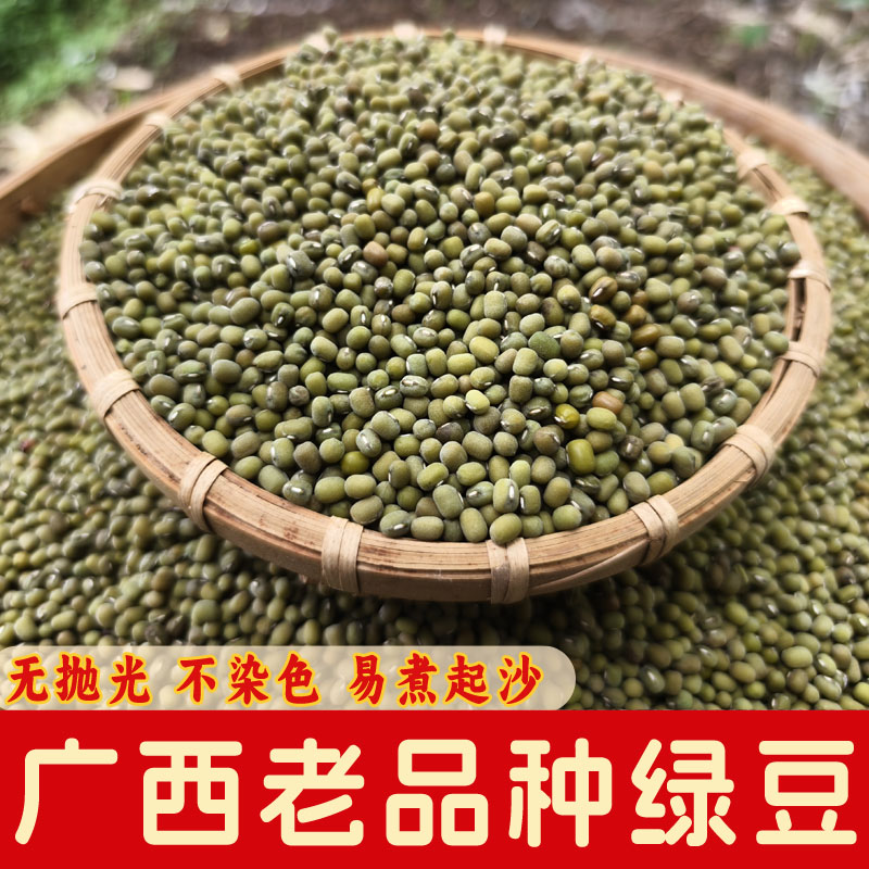 广西老品种绿豆老式笨绿豆农家绿豆易煮出沙煮粥绿豆汤糕点发豆芽