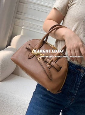 缪家头层牛皮贝壳包Aventure手提包手拎包MIU单肩包斜挎包包小号