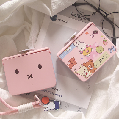 韩国ins卡通可爱米菲兔适用三星Zflip7fe手机壳zflip6创意旋转zflip4/3手链zflip5全包保护套w23flip套女款