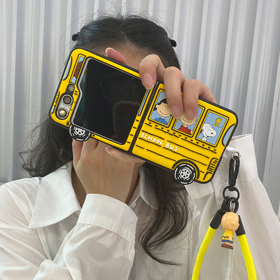 三星zflip5硬壳立体卡通史努比