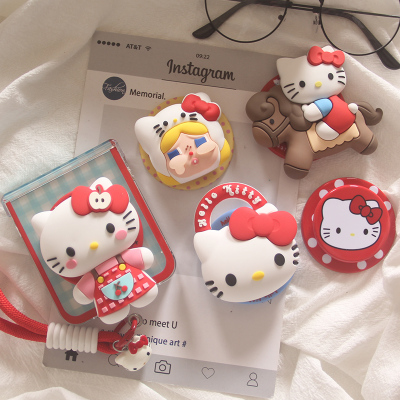 ins韩系立体卡通哭娃KT猫适用三星zflip7手机壳ZFlip6个性手绳zflip7FE磁吸支架zflip4/3防摔zlip5保护套女款