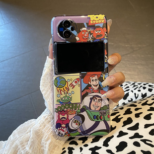 xfold壳手链xflip硬壳vivo小折叠保护套 Flip手机壳ins卡通玩具总动员XFlip创意个性 适用于VIVO