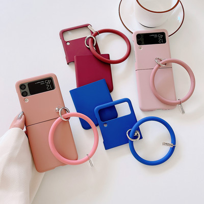 日韩简约手环适用三星galaxyZFlip3手机壳ZFlip3女款sm-F7110硬壳