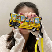 立体卡通巴士史努比适用三星galaxyZFold6手机壳zfold5折叠屏手机套创意个性 zfold4手链女w24套zfold3硬壳w23