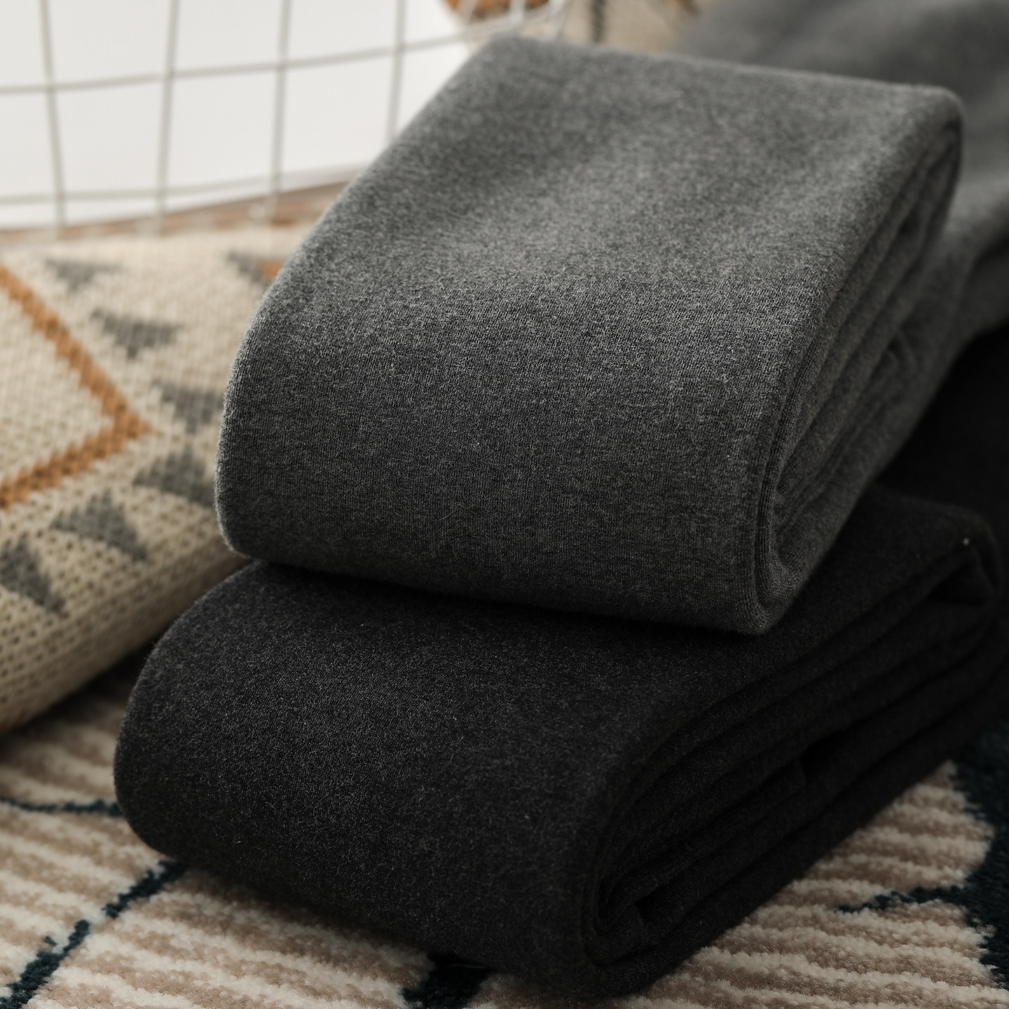 灰色高个子打底裤女2025新款冬绵羊毛加长踩脚加绒加厚棉质连裤袜,女装/女士精品,打底裤,淘宝优惠券,粉丝福利购,淘宝优惠卷