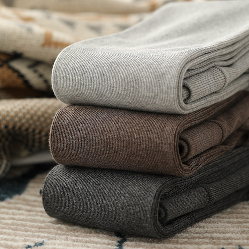 莜饰灰色加绒加厚打底裤