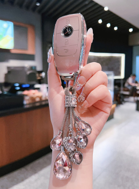 奔驰c260l钥匙套e300l车a200l cla glc gla glb220扣gle350 450壳