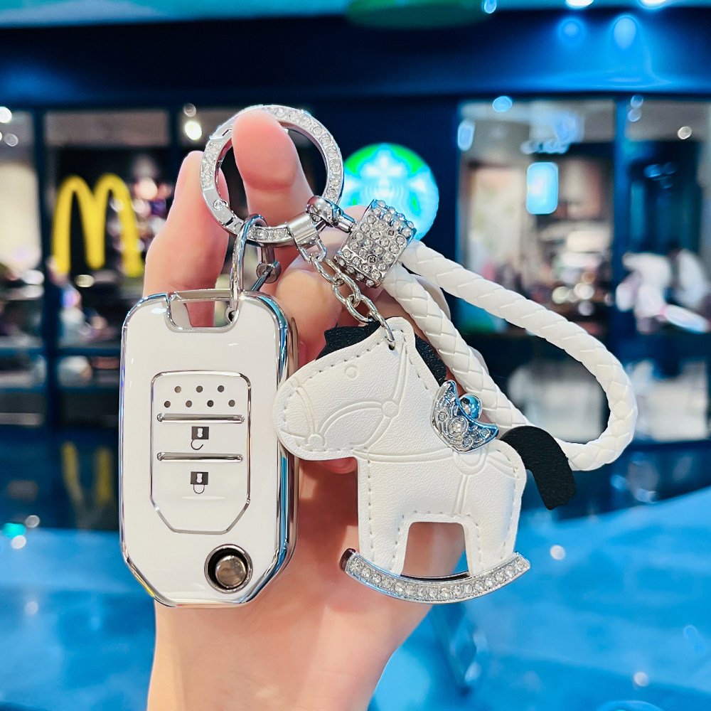 适用于BT折叠款钥匙套2023款xrv缤智飞度雅阁思域九代杰德2键扣
