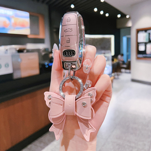 A3L男士 Q4etron高档Q5etron扣Q7 奥迪A6L钥匙套2025款