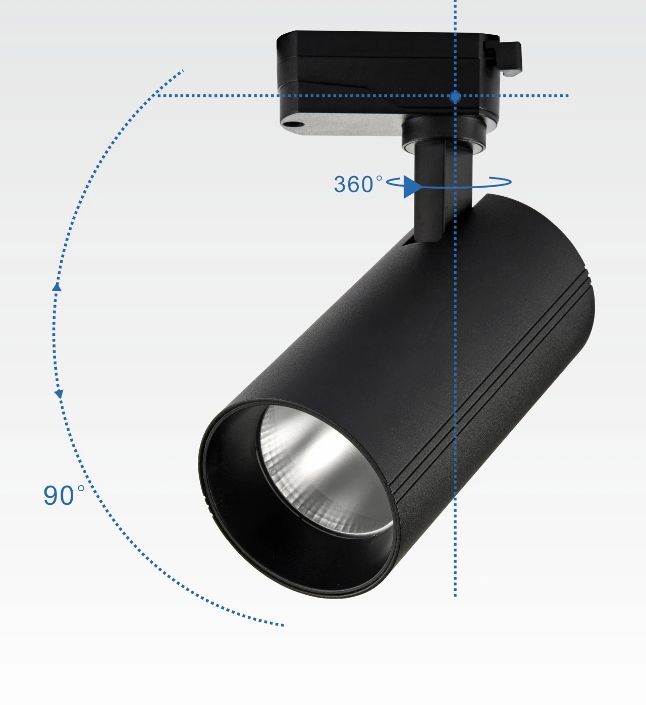 服装店射灯cob射灯轨道灯led导轨灯30W反光杯模特展厅商场店铺